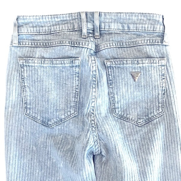Vintage 1980's Original GUESS Marilyn 3 Zip Bleach Washed Textured Soft Denim - Picture 7 of 10